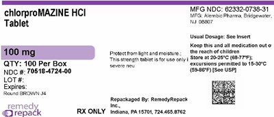 Mm1 (Chlorpromazine HCl 100mg 70518 4724 00)